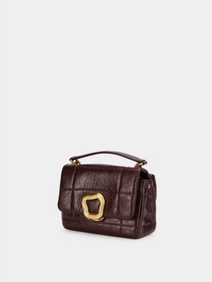 Bolsas Songmont Chocolate Mini Mujer Rojos Marrom | GRT6047EF