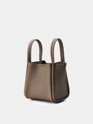 Bolsas Songmont Song Medium Mujer Grises Marrom | PAT5910SR