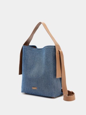 Bolso Tote Songmont Drippy Large Mujer Azules | HWB5350XG